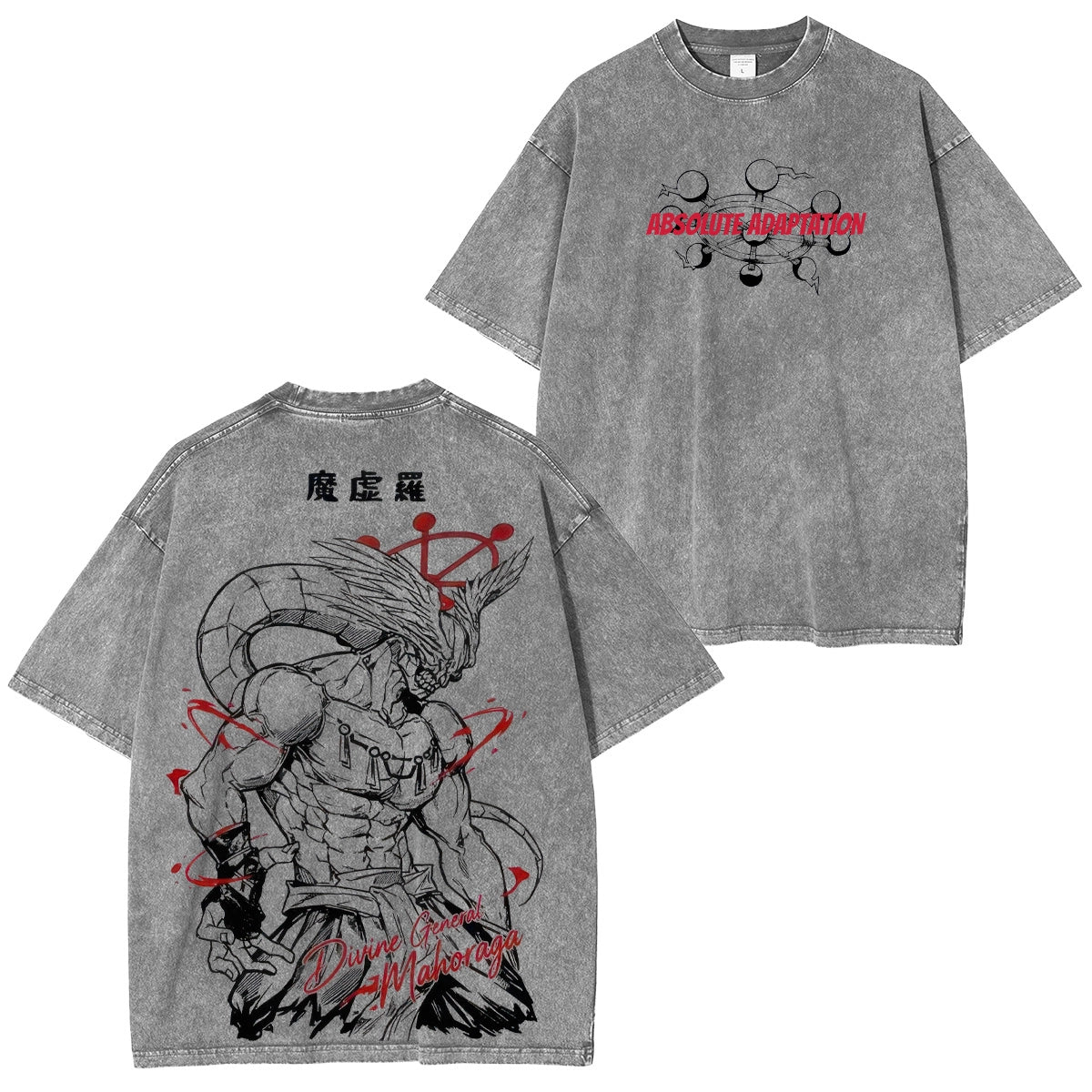 MAHORAGA  ACID WASH T-SHIRT