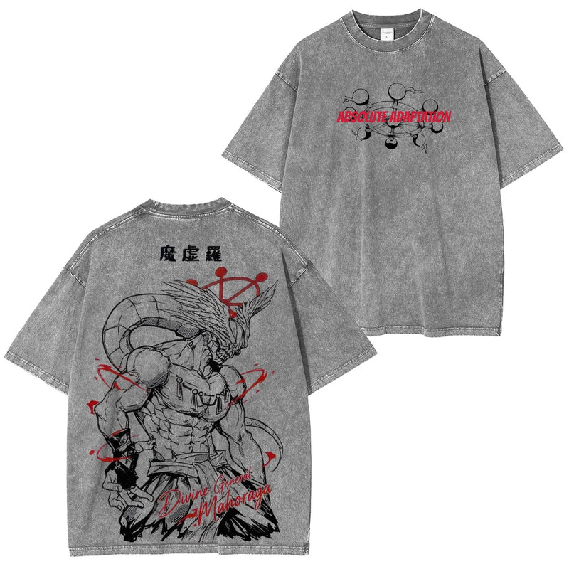 MAHORAGA  ACID WASH T-SHIRT