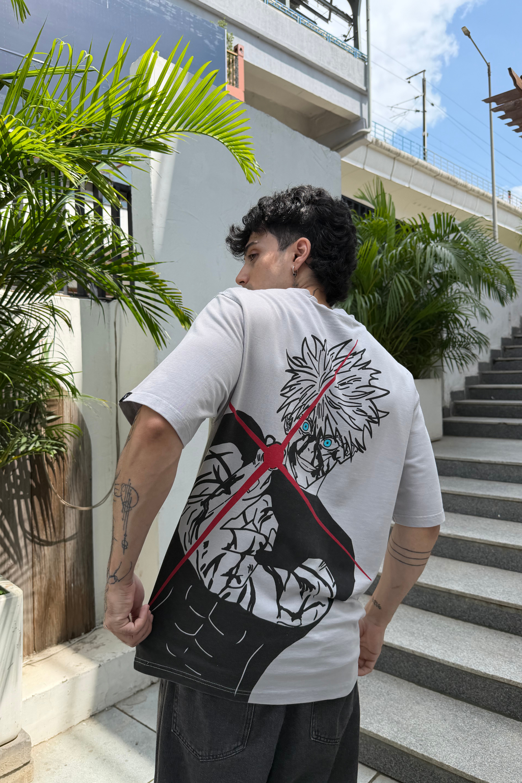 Gojo Acid wash Oversized T-Shirt