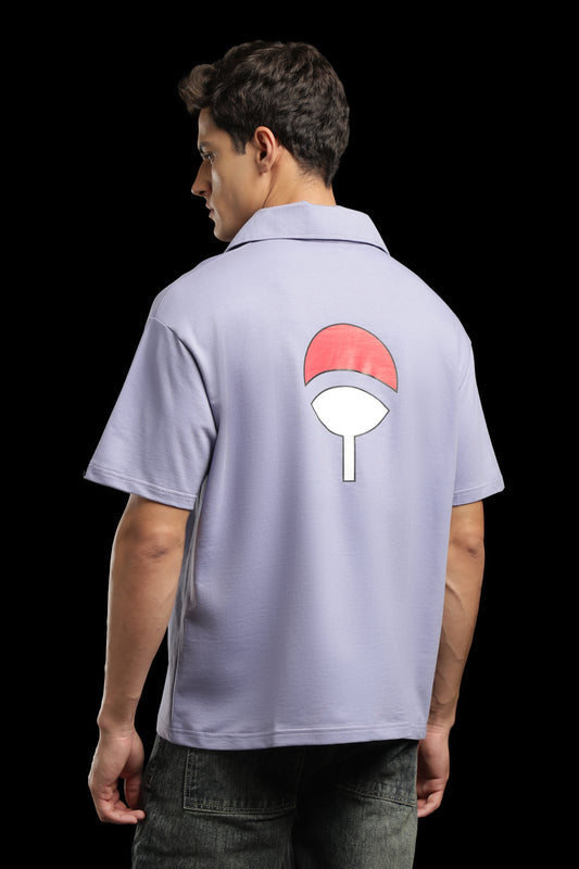 Naruto: Sasuke Uchicha Oversized Polo Cosplay T-Shirt