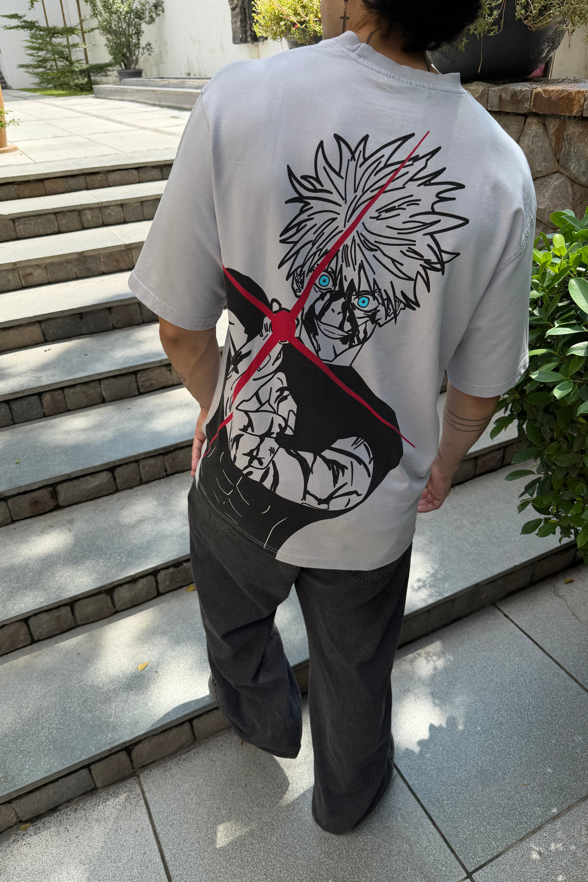 Gojo Acid wash Oversized T-Shirt