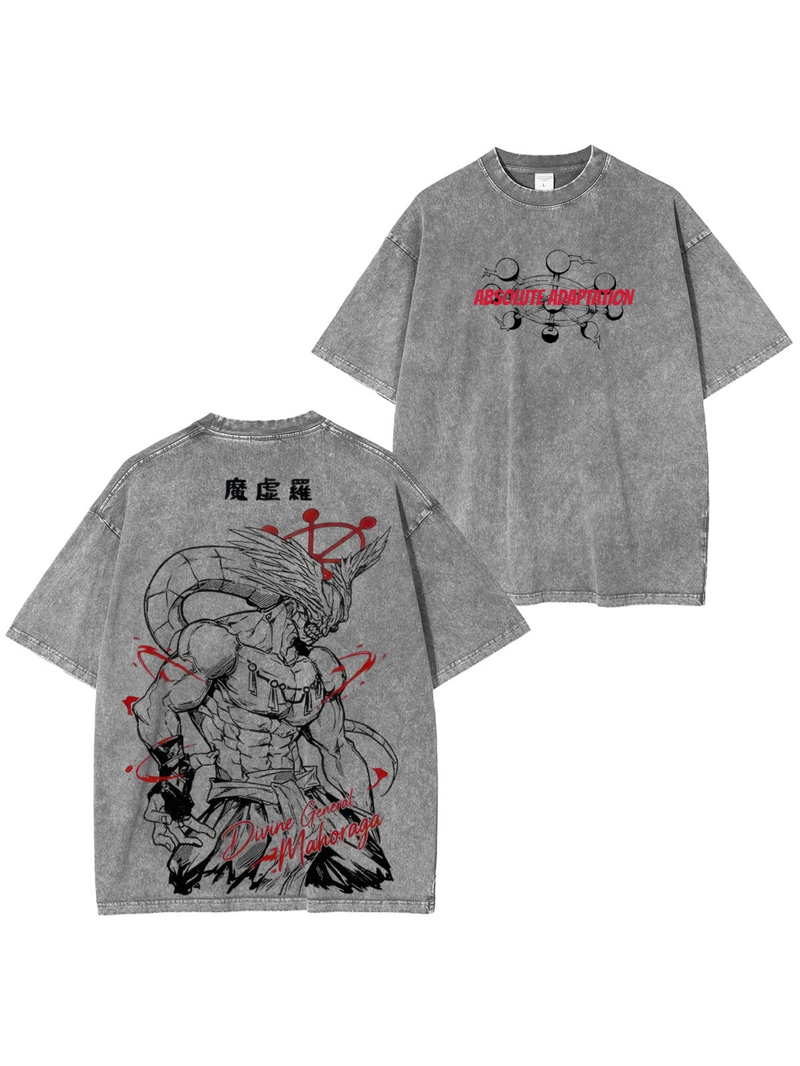 MAHORAGA  ACID WASH T-SHIRT